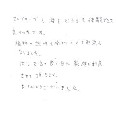 サンセットカヤックのご感想