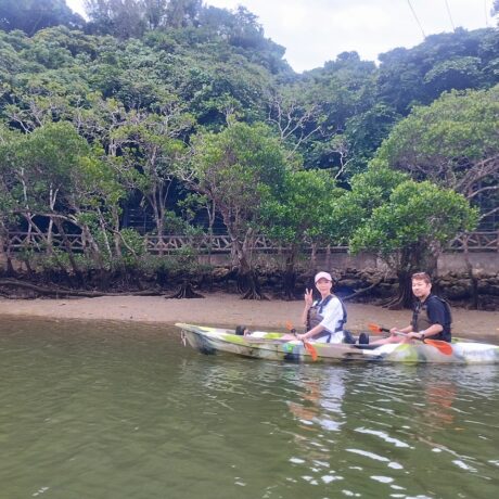 カップルでマングローブ