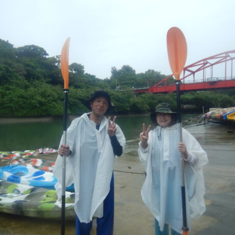 夫婦でカヤック