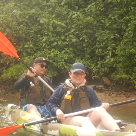 夫婦でカヤック