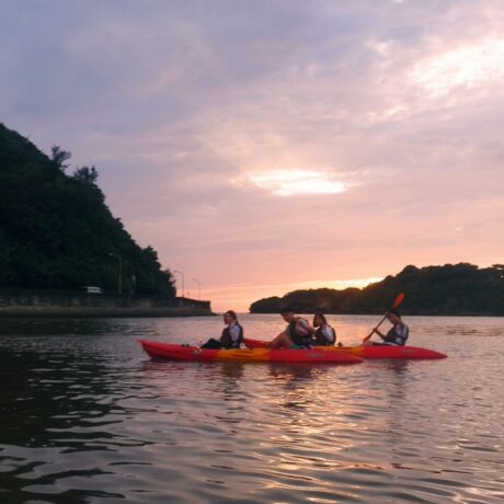 家族でサンセット