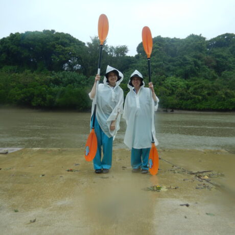 友達とカヤック