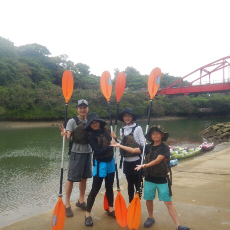 家族でカヤック