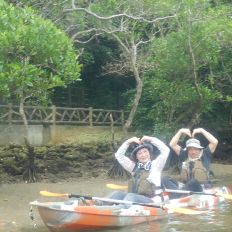 夫婦でカヤック