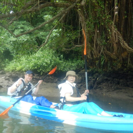 夫婦でカヤック