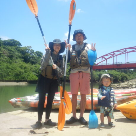 家族でカヤック