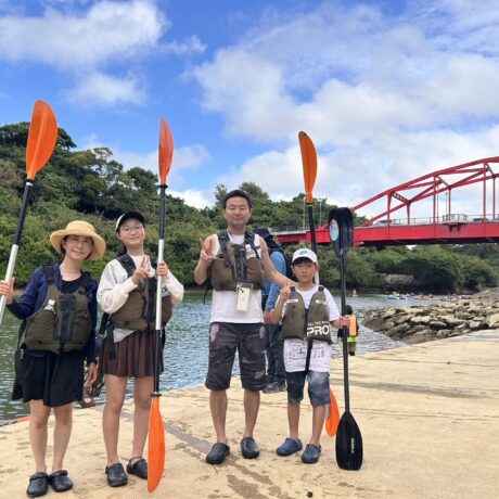 家族でカヤック