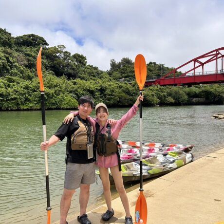 二人でカヤック