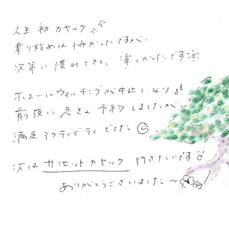 マングローブカヤックツアーのご感想