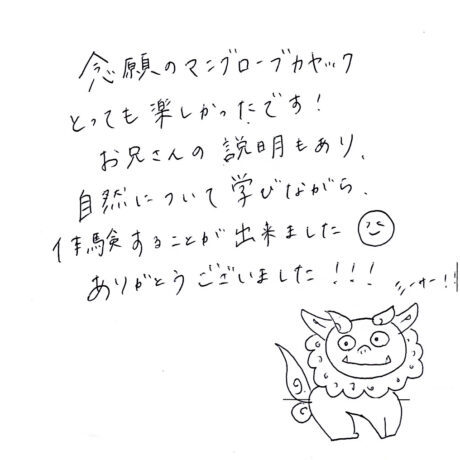 マングローブカヤックのご感想