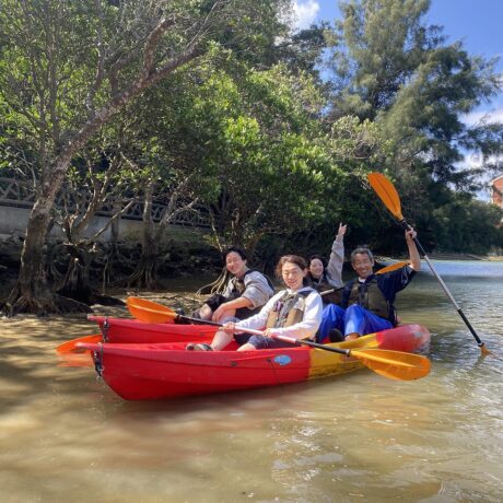 家族でカヤック