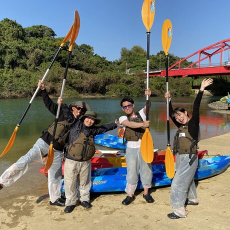 家族でカヤック